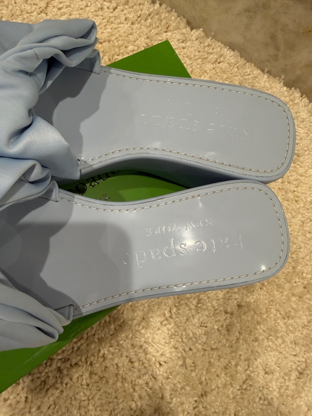 New Kate Spade neoprene bowwedge sandals 8.5 - Picture 4 of 11